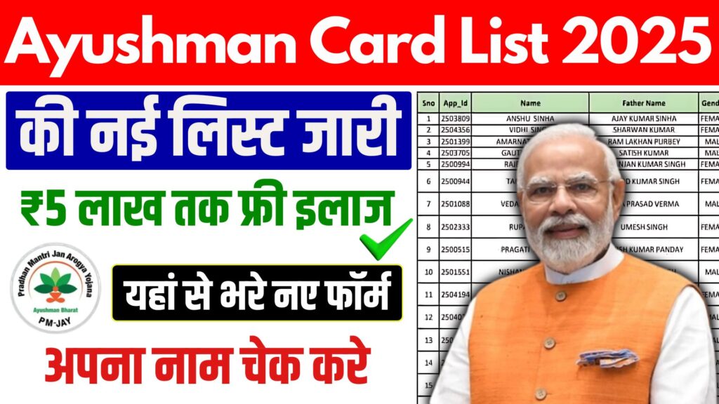 Ayushman Card List 2025